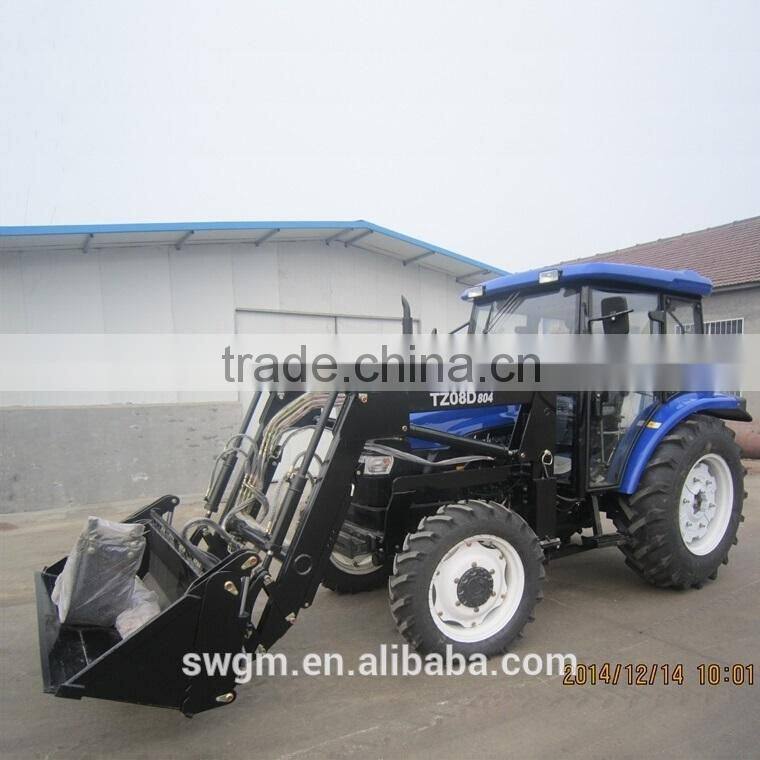 Australia hot selling TZ-8 60-80HP 4WD Farm Tractor Front end loader