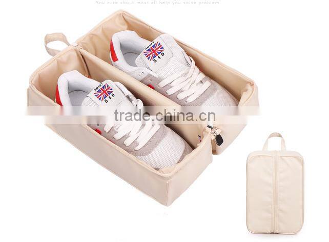 2015 fashion organic plain shoe bag for men and women travel used