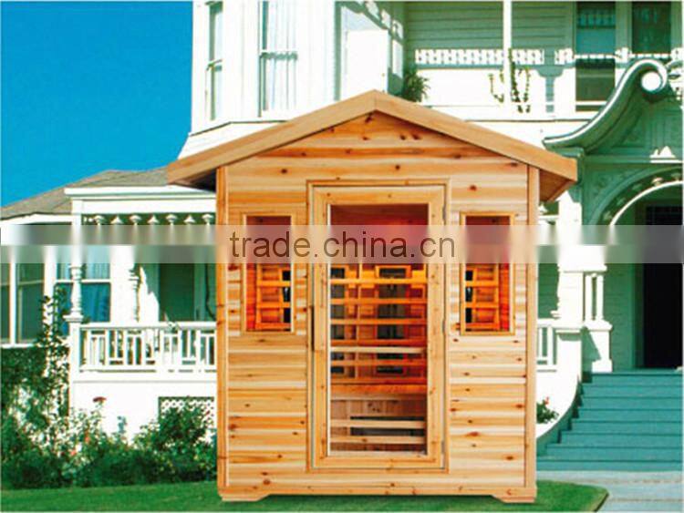 3 person outdoor sauna room infrared machine