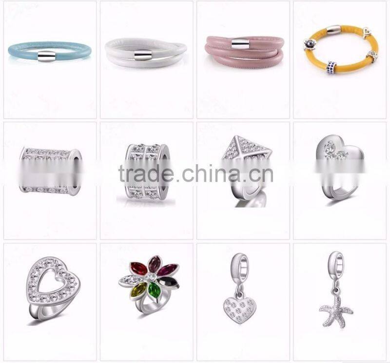 Wholesale 2016 angel pendant bracelet endless charms leather bracelet disk on key bracelet