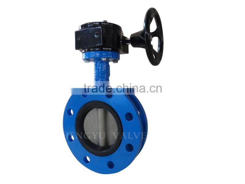 U type cast Iron through Stem without pin water media HOT SALLING Butterfly Valve