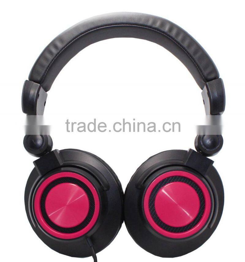 Long wired double jack computer headphones with mic for Middle East