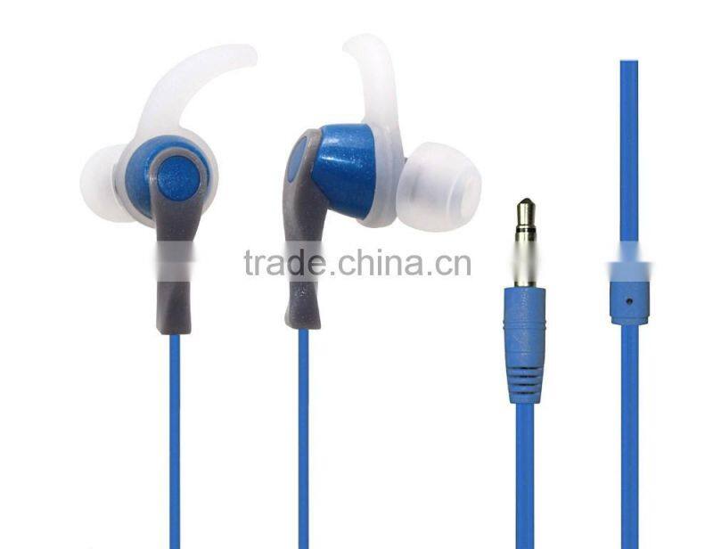 Earhook earphone/earbuds in ear cheap wired earphones popular Shenzhen factory