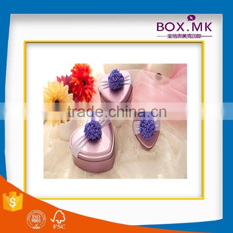 2016 Custom Fashion Design High Quality Newest Blue Tin Gift Box For Wedding