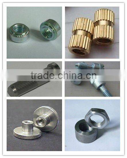 blue zinc plated threaded furniture insert nut recessed nut