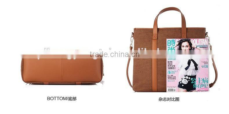 Genuine Leather and Fabric men bag leather messenger branded hand bags for women bags made of leather