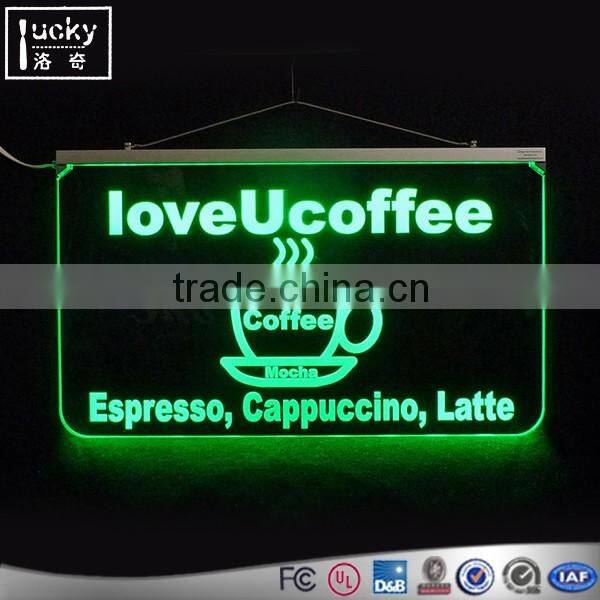 Transparent Acrylic Led Compass Signboard Sign Display