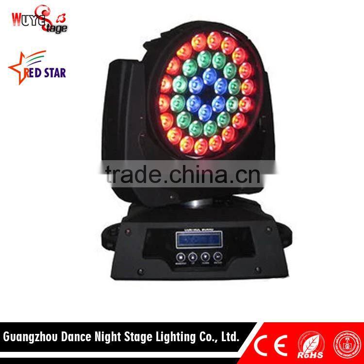 Promotional hottest rgbw zoom 36x10w 4in1 led moving head wash light