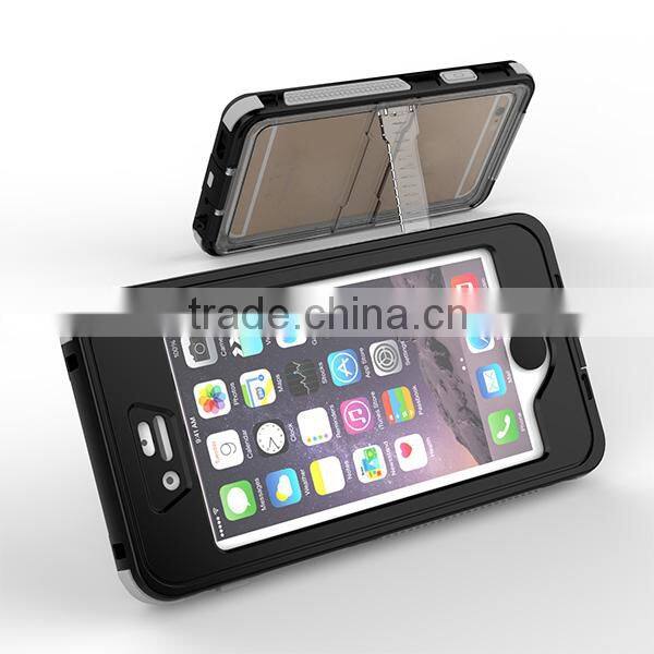 Shockproof Waterproof Case Cover for iPhone 6 6S Diving With Button And Holder Stand