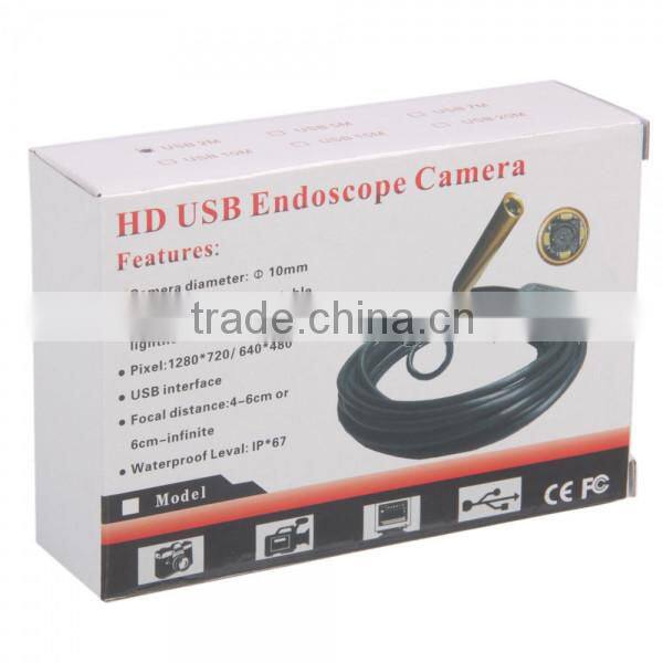 4 LEDs IP67 Waterproof USB Endoscope Inspection Camera 10M
