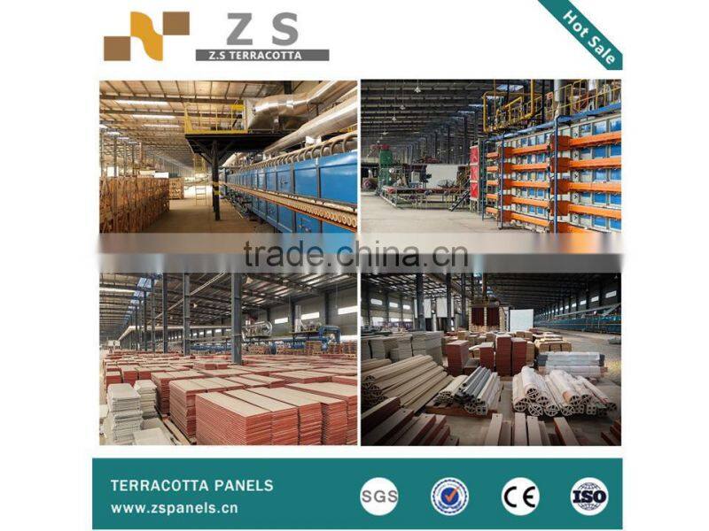 Eco-friendly construction material, terracotta panel , Terracotta Curtain Wall panel Facade Wall System