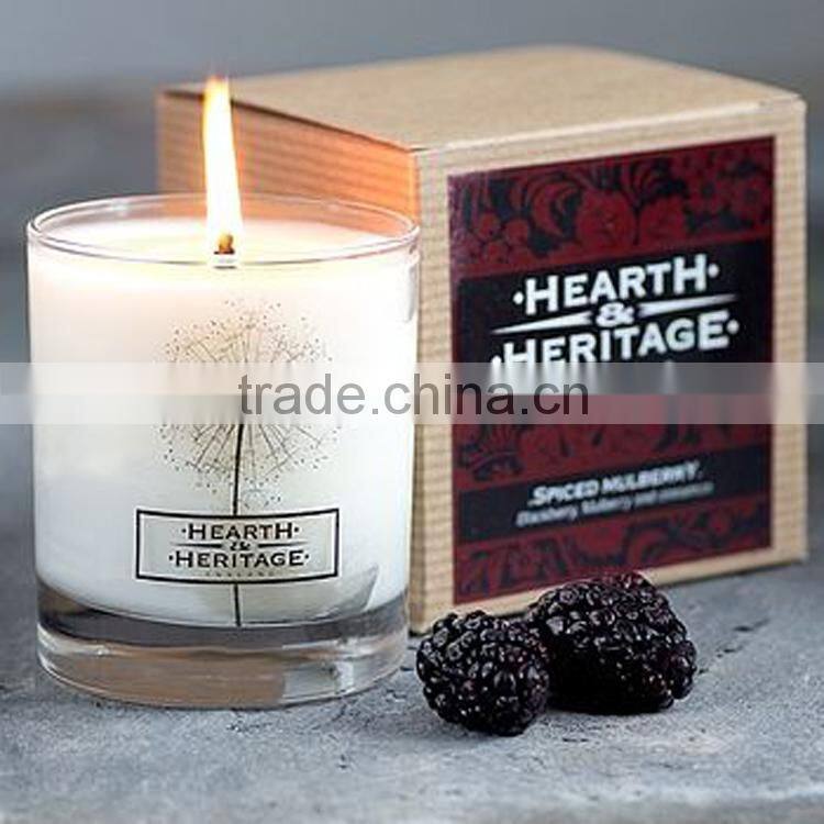 colorful soy wax candles with scent