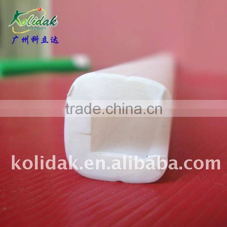 White U shape PE plastic profile