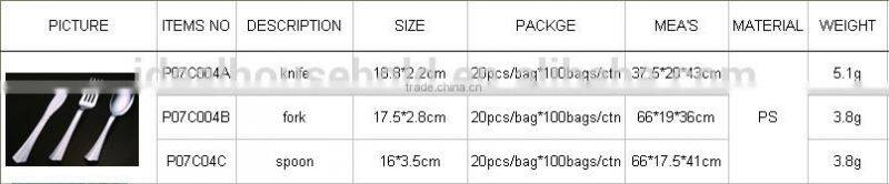 Disposable Silver Flatware