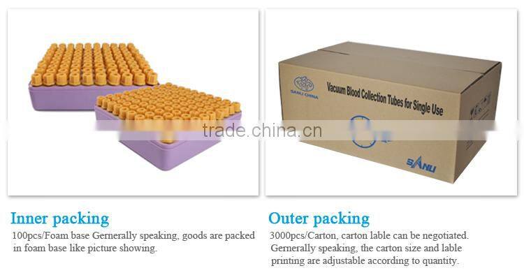 OEM acceptable economic blood test plain tube