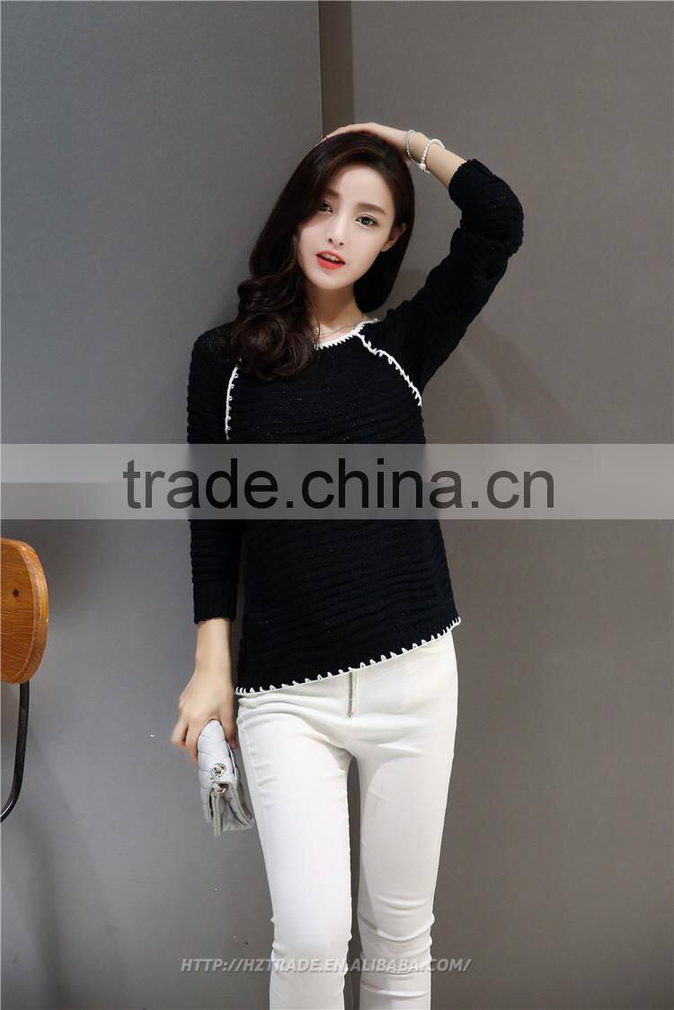 Round Neck New Fashion Sweater Design