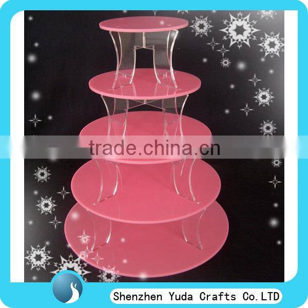 custom 5 tier round cupcake wedding cake stands clear acrylic wedding cake stands cheap