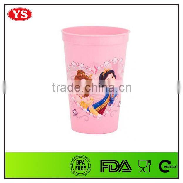 bpa free single wall plastic 16 oz stadium cup