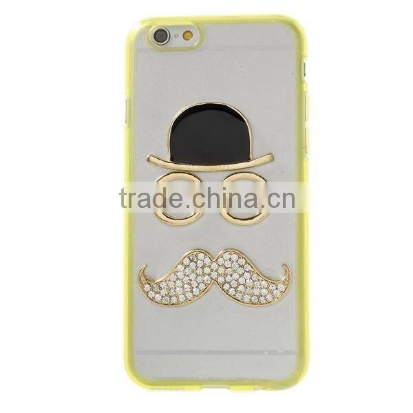 cute shiny 3D diamond tpu case cover for iphone 6