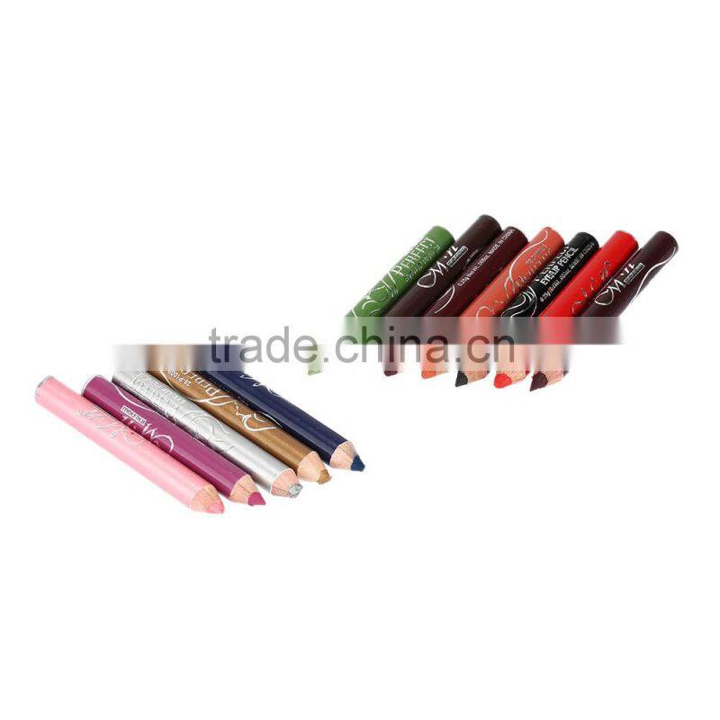 12 Pcs Makeup Set Waterproof Colorful Eyeliner Pencil Glitter Multi-color Eyeshadow Pencil Cosmetic Set