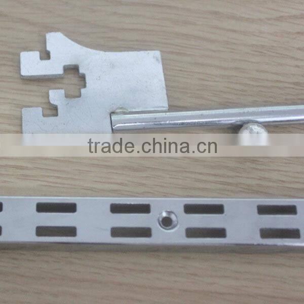 Chrome plating wire waterfall hook for slotted upright