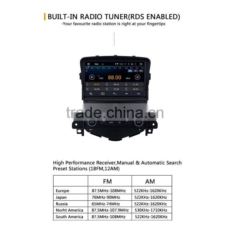 8 Inch 2 din Black screen stereo CPU 1024 600 Android 1GB DDR3 car gps dvd player OEM for Chevrolet Cruze 2008 2011