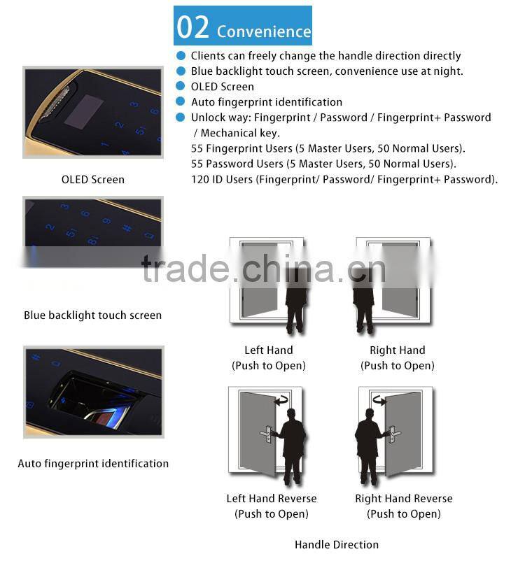 korea rfid digital fingerprint door lock for apartment