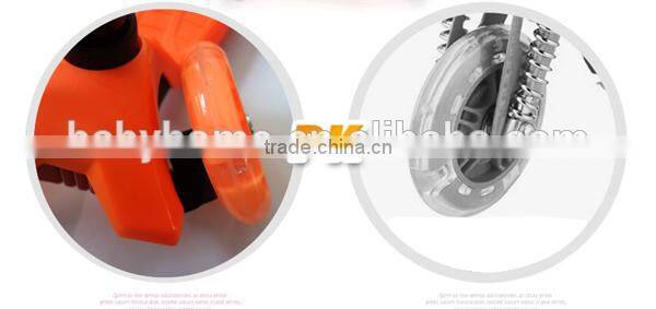 2015 new design cheap plastic three wheel kids scooter