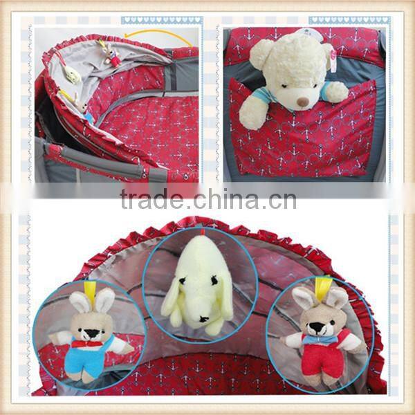 EN71 high quality folding baby travel crib multi-functional baby crib