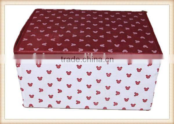 Mickey and footprint non woven foldable storage box for kids