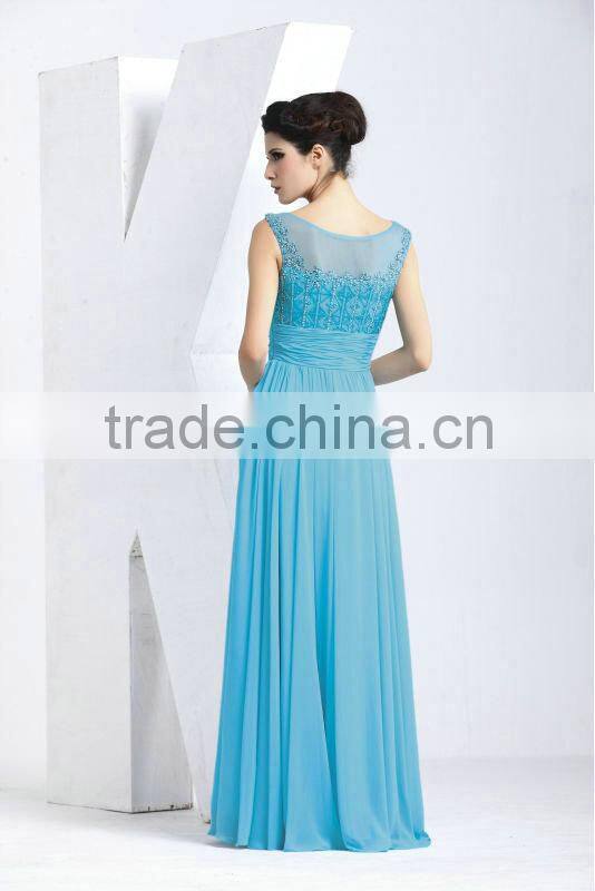 Graceful Sexy Sleeveless Beaded New Style Evening Dress