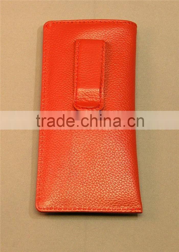 Customized design Premium Leather Eyeglass /Personlized Glasses Case with CLIP