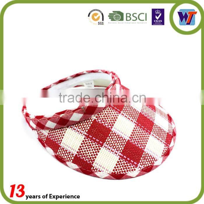 fashion wide brim sun visor caps cotton pvc cheap kids sun visor hats