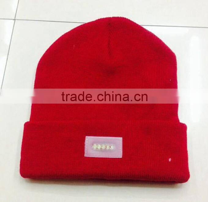 Comfortable Led beanie, custom beanie hat, knit beanie
