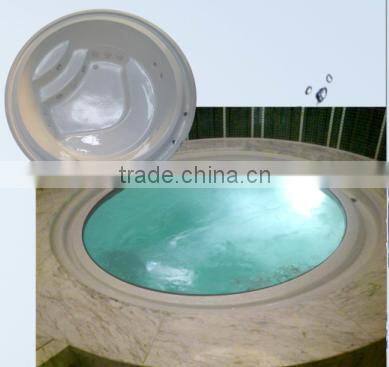 indoor round whirlpool, bathtub hot tub