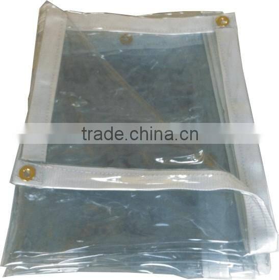 7.3x1.8m Clear PVC Tarpaulin Cover Market Stall Tarp,Glass Clear PVC Tarpaulin 350g 24ft*6ft