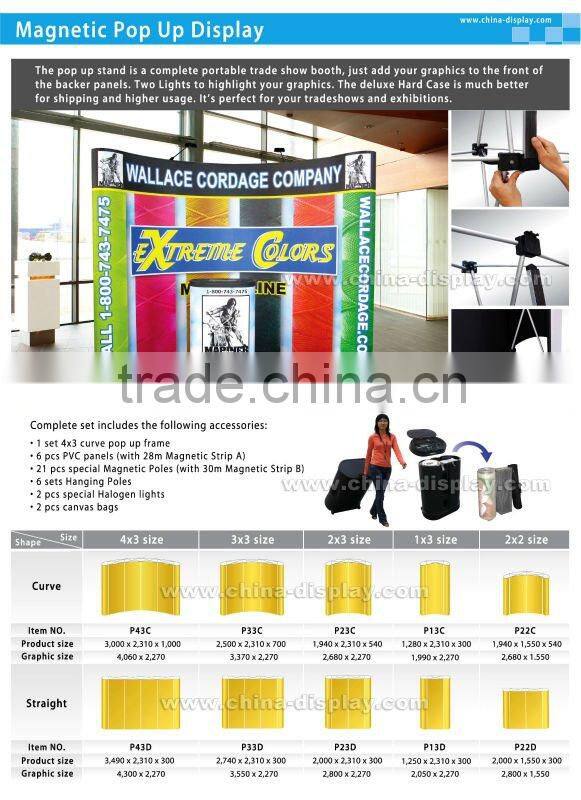 Aluminum frame for any size booth