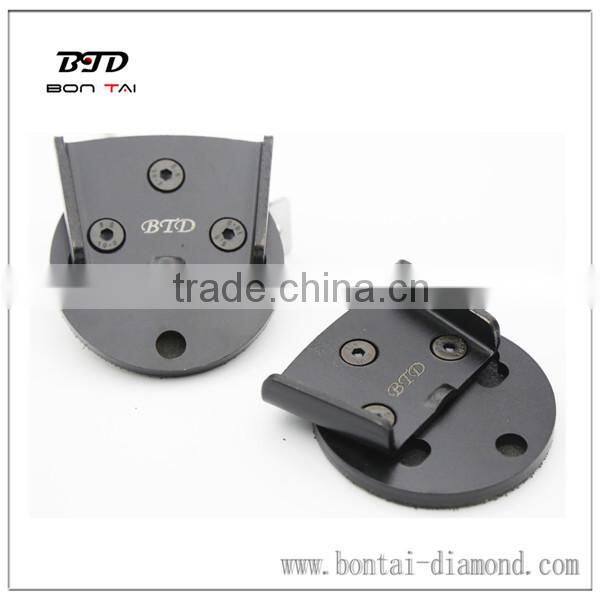 Quick Changed pads hook-and-loop fastener metal block for connect EZ grinding tool