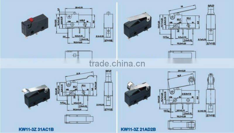 'KW4-03 micro switch t105 5A 250V