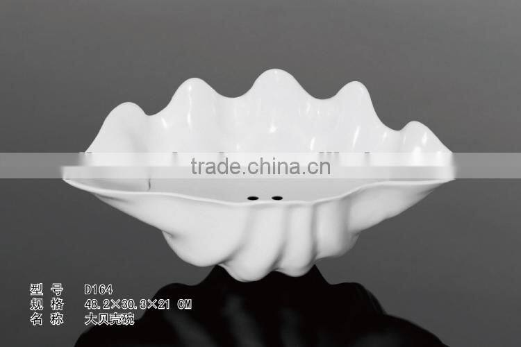 high quality cutomized unbreakable 100% melamine food grade customized Plastic melamine coconut conch shells bowl