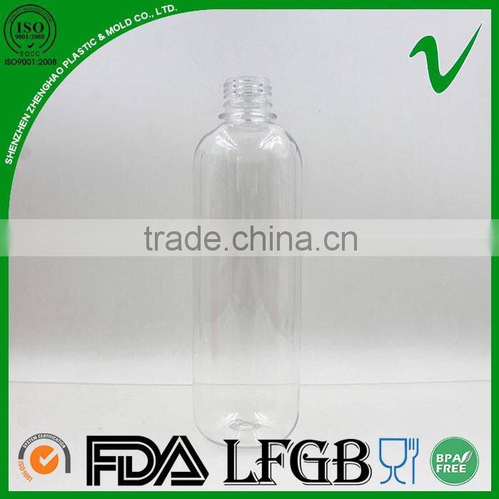 16oz boston round empty plastic type juice bottle with food grade