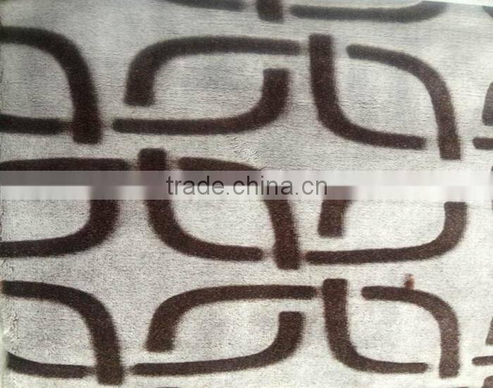China factory manufucture carving flannel fleece fabric flannel blanket