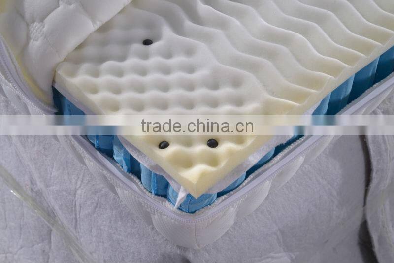 Cooling health care/massage PU foam mattress with gel cover,super soft sponge mattress topper