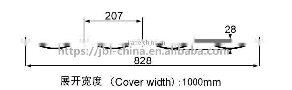 Good quality Multi Color Glazed tile steel metal beautiful roof Tile Roll Forming Machine