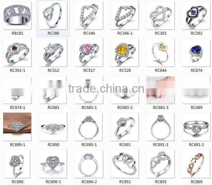 Three hearts ring silver 925