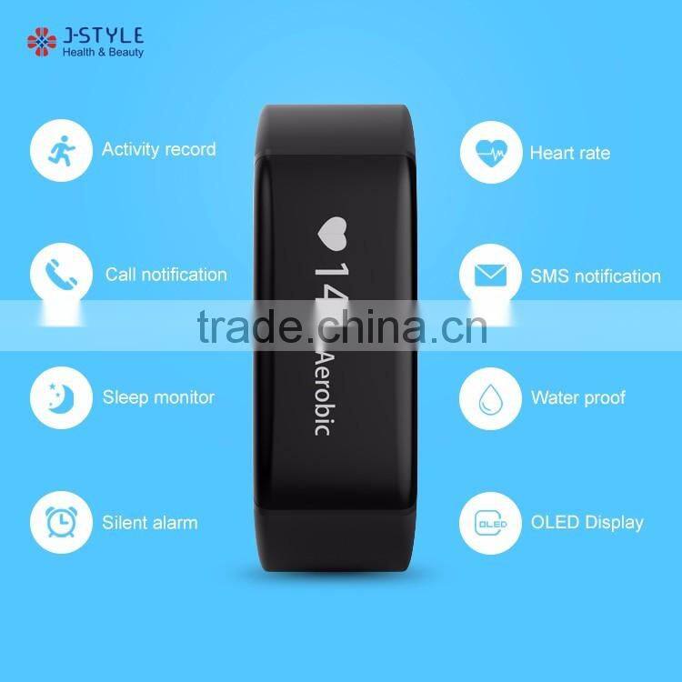 Bluetooth Vibration alarm heart rate monitor wristwatch