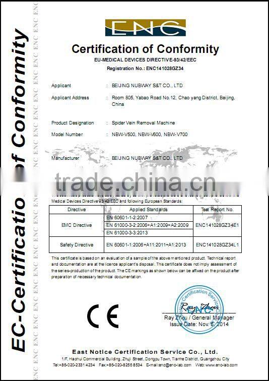 Promotion! high frequency electrocoagulator for treating spider veins