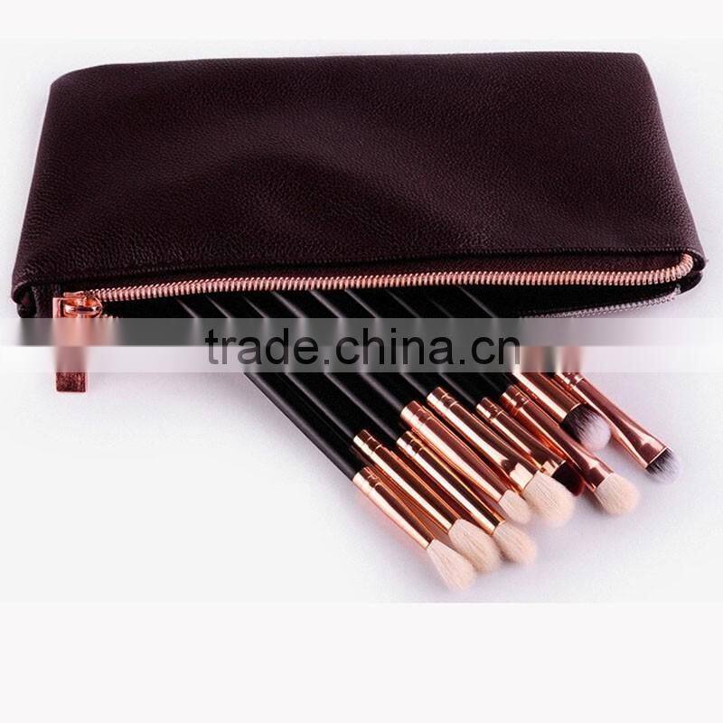 12pcs black handle eye makeup brushes eyeliner eyebrow eyeshadow brushes
