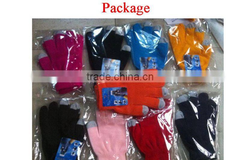 2014 Winter Unisex Men Women Magic Touch Screen Gloves Stretchy Soft Warm Winter Wool Gloves Mittens For Smartphone Mobile Phone