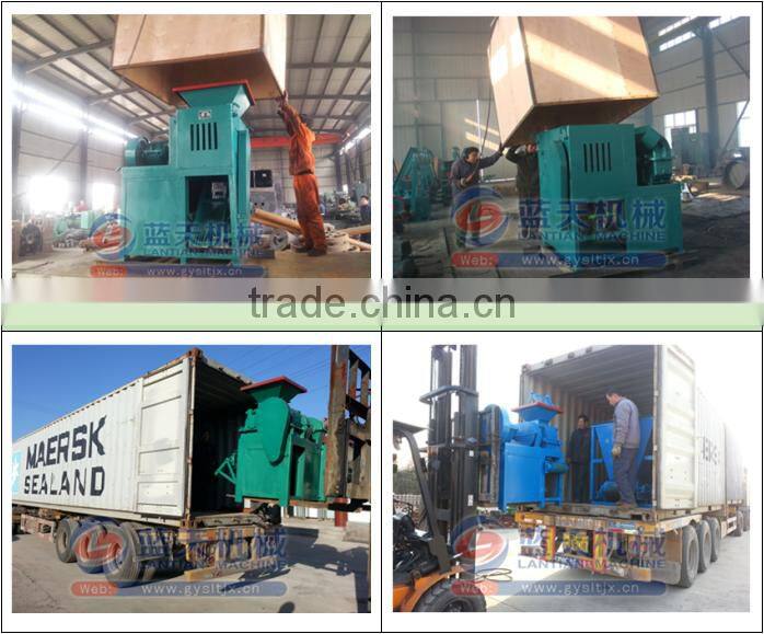 Compact and durable coal powder charcoal briquette ball press machine